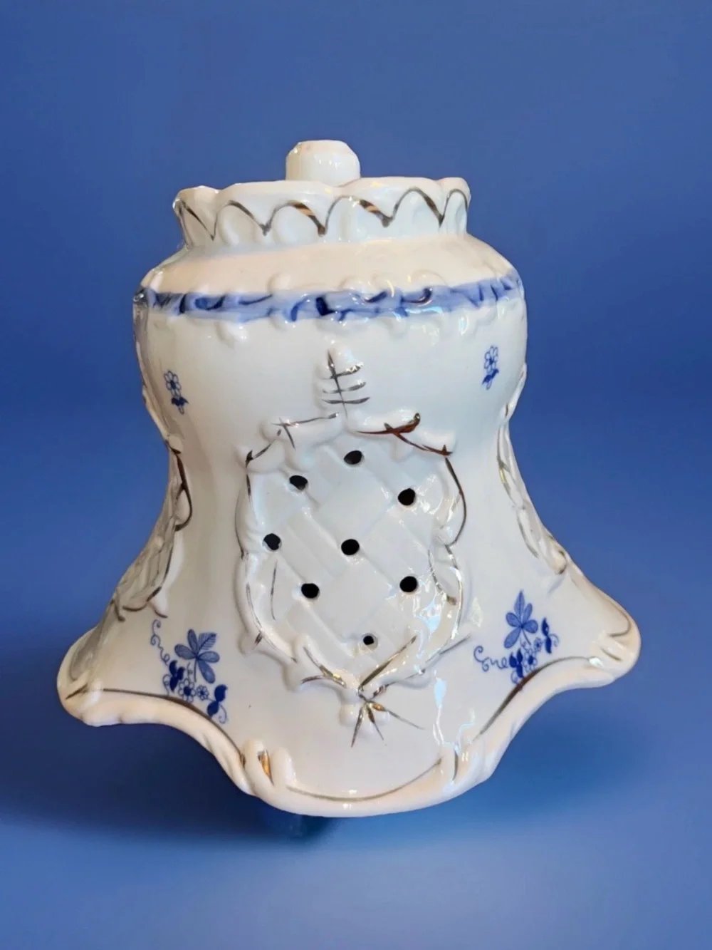 Antique Candle Cover Porcelain Fairy Lamp Shade Unicorn Goddess Victorian EUC